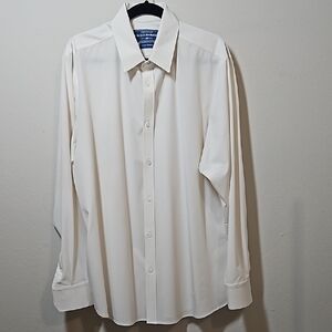 Mizzen + Main XXL Leeward Men's Cream Dress Shirt